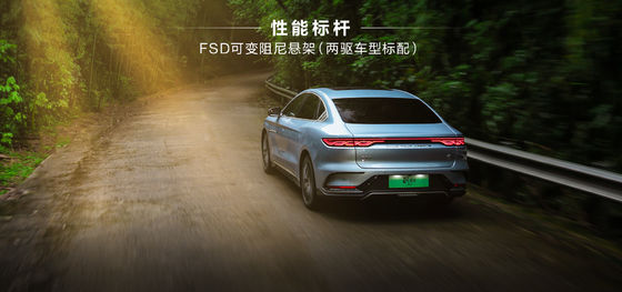 Blue 2024 BYD Han EV 506km Four-Wheel Drive Left-Hand Drive Five-Seater Electric Car
